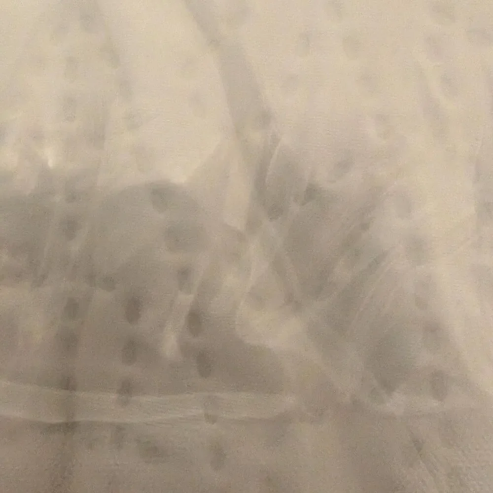 White Pajeo twin size 3pc  microfiber bedspread set